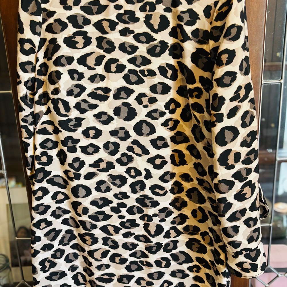 Eliza J Leopard Print Mini Dress
